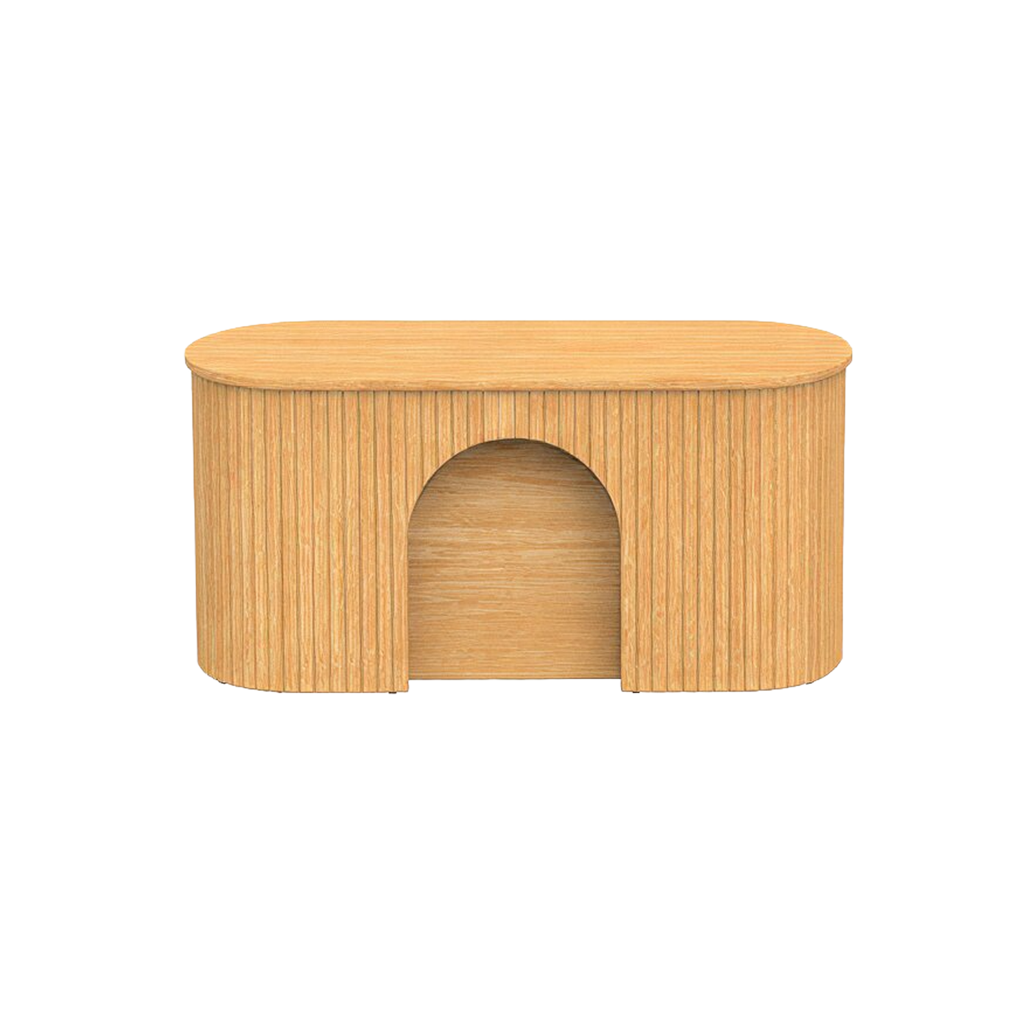 R057- BENCH – OAK FINISH